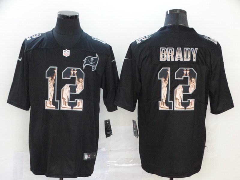 Men Tampa Bay Buccaneers #12 Brady black New Nike Limited Vapor Untouchable NFL Jerseys